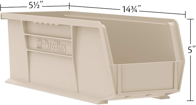 Akro-Mils 30234 AkroBins Plastic Storage Bins, Space-Saving Stackable Bins - Image 4