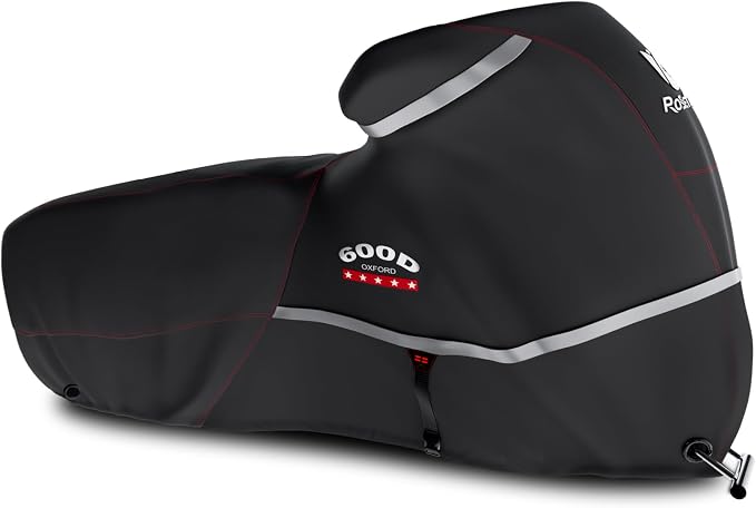 Rosefray Motorcycle Cover 600D Heavy Duty All Season Universal Weather by Rosefray