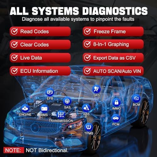 XTOOL IP608 Full System OBD2 Scanner Diagnostic Tool, Code Reader - Image 6