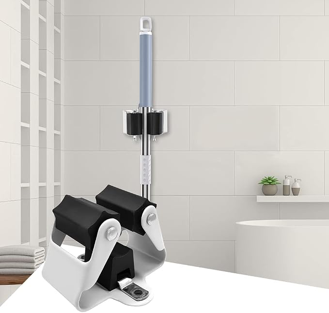 3-H Broom Hanger, Mop Holder Wall Mount 20 Pack, Broom Holder Wall Mount - Image 3