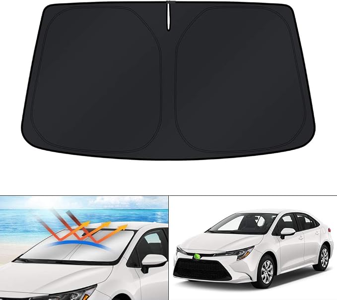 KUST Windshield Sun Shade for 2020-2024 2025 Toyota Corolla Custom Fit Sunshade by KUST