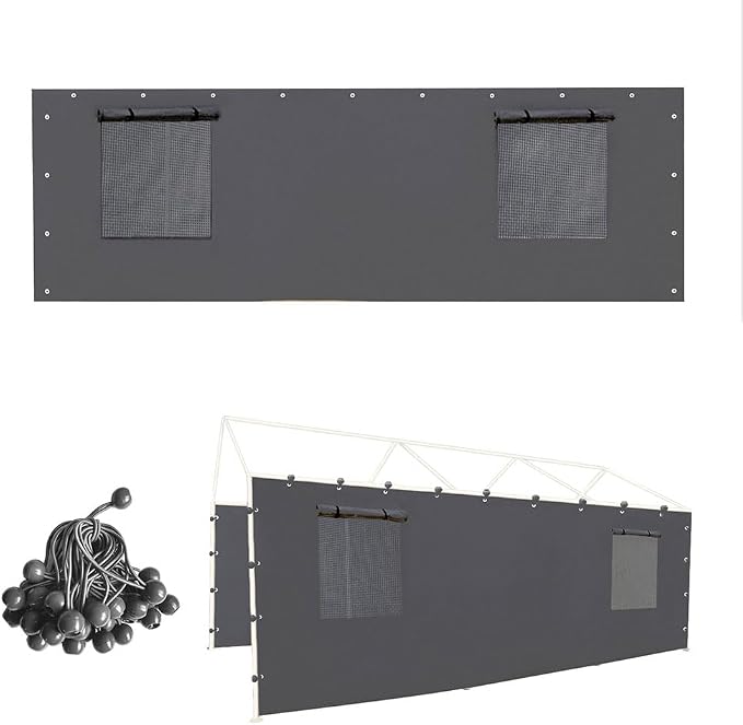 Sidewall Panel with Mesh Windows and Elastic Ball Bungees, by Vanteriam