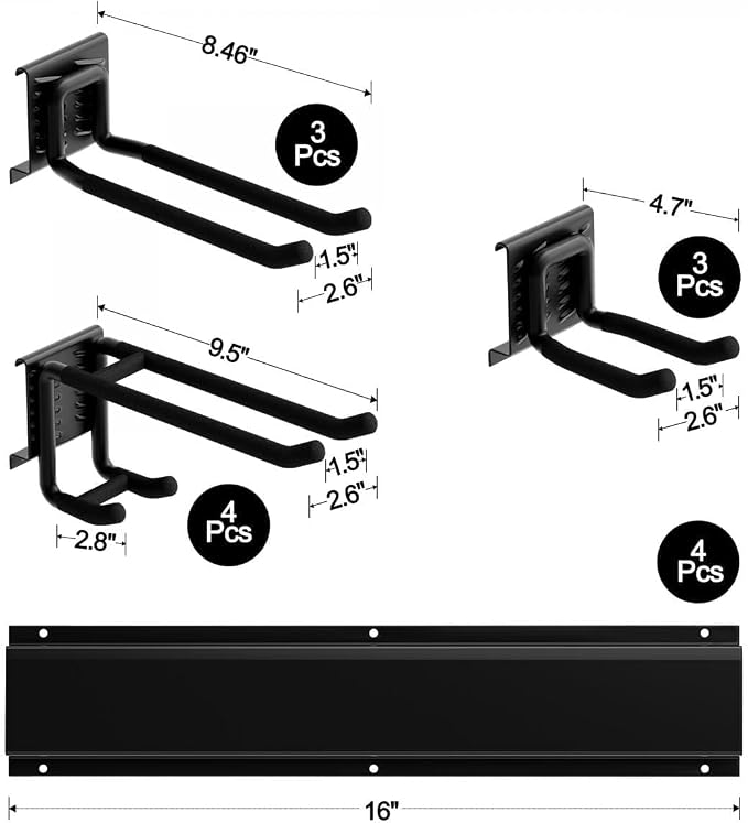 Garage Tool Organizer Wall Mount, Garage Storage, Garage Organization, 64 Inch - Image 3