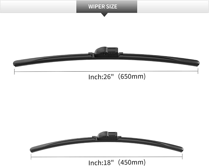 Front Windshield Wipers, 2-Piece Set - Image 3