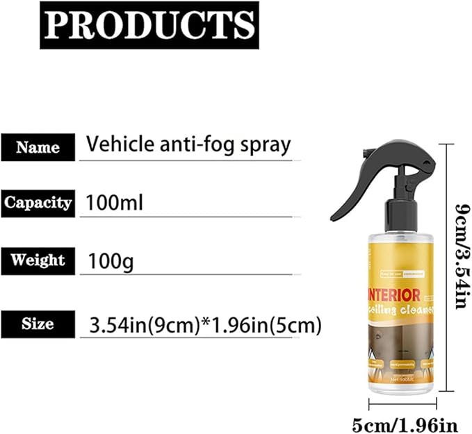 Multi-Purpose Car Interior Fabric Clean Polish Spray, Applies To Vehicle - Image 5