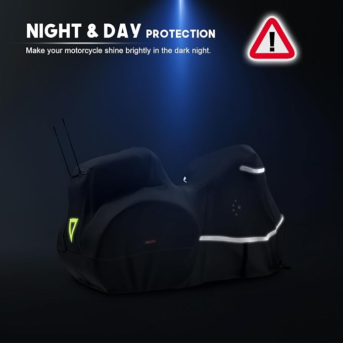 Motorcycle Cover with Side+Top Box LI LIBZAKI Heavy Duty 600D Waterproof - Image 8