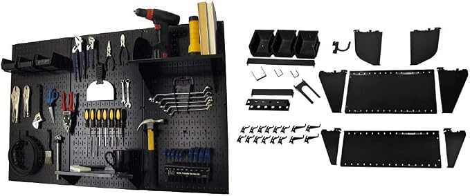 Pegboard Organizer Wall Control Metal Pegboard Tool Storage Kit by Wall+Control