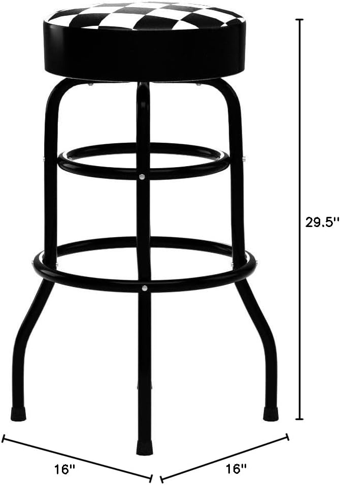 Performance Tool W85023 28-1/2-Inch Checkerboard 360 Degree Swivel Stool - Image 3