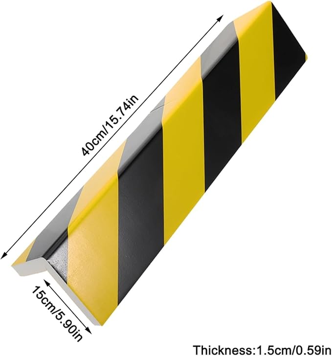 2 Packs 40 * 15 * 1.5cm Garage Wall Protector Foam Wall Corner Guard - Image 2