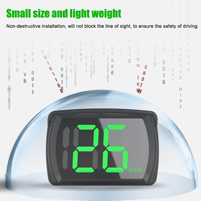 Shkalacar Car HUD Headup Display KM/H MPH GPS Digital Speedometer - Image 4
