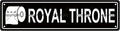 ROYAL THRONE BATHROOM TOILET Space Metal Tin Street Sign Bar Cafe Garage Cave by Unknown