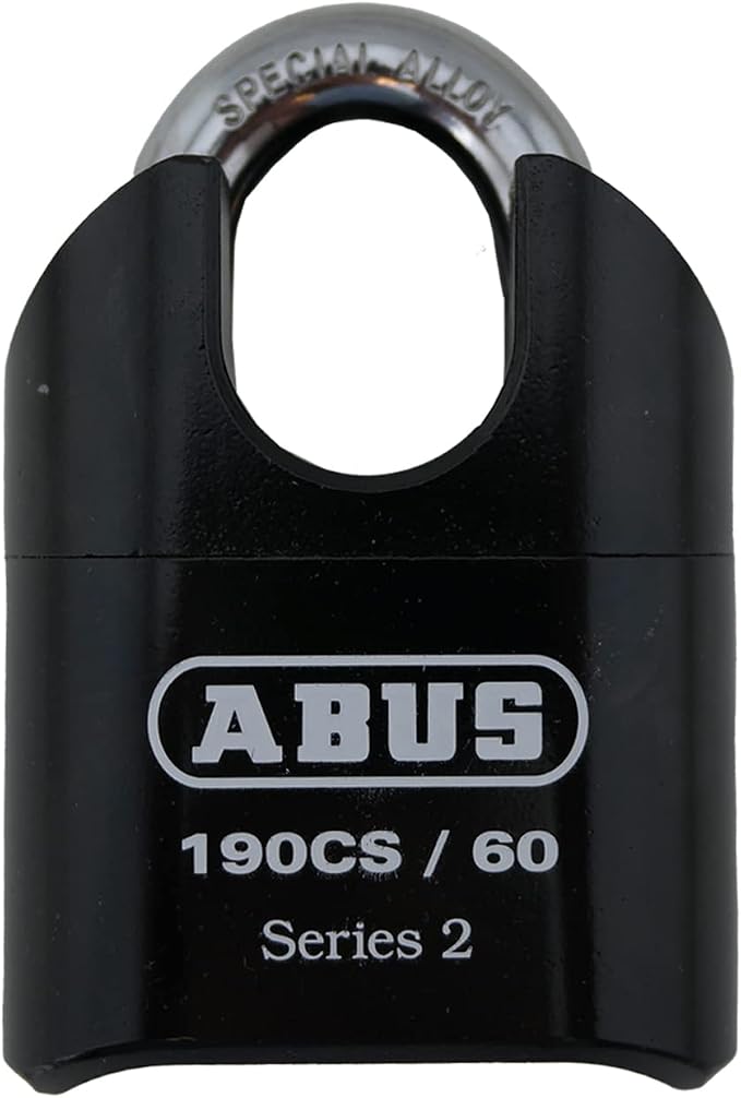 ABUS 190CS/60 High Security Solid Steel Combination Padlock, Closed Shackle by ABUS