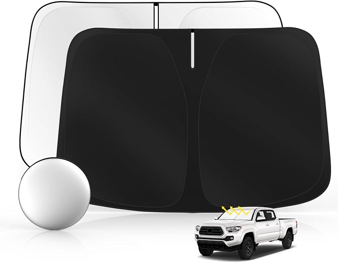 Windshield Sun Shade for Toyo-ta Tacoma 2016-2025 2026 Foldable Sunshade Custom by SULAGIWINDSHIELDSUNSHADE