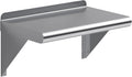 AmGood 10" X 16" Stainless Steel Wall Shelf | Metal Shelving | Garage, Utility by AmGood