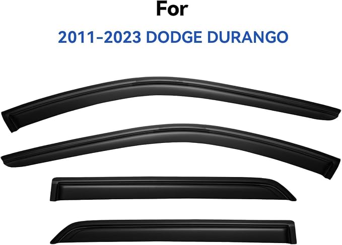 Window Visors Rain Guards for 2011-2025 Dodge Durango, Out-Channel Window Vent - Image 2