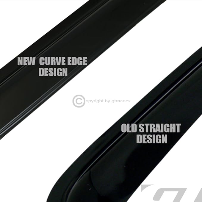 4pcs Front Rear Window Deflector Sun/Rain/Wind Guards Smoke Window Visors 07-13 - Image 3
