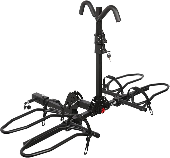 Bike Rack Hitch with Lock, 2 Bike Rack by MEEVIZAUTO