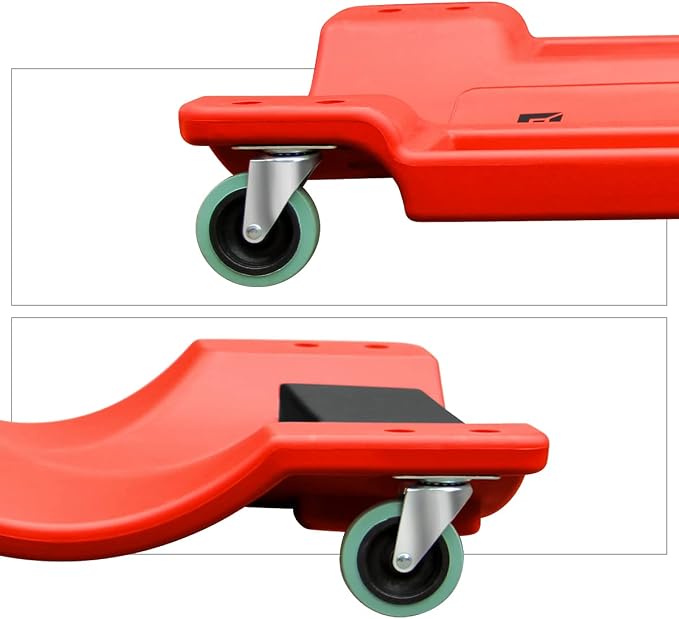 DNA MOTORING 40 Inch Mechanic Creeper, Blow Molded Low Profile Rolling Garage - Image 3