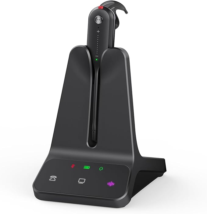 Yealink DECT Wireless Headset WH63 E2 UC, Single Ear Convertible Office Headset by RedefineYourWorkplace