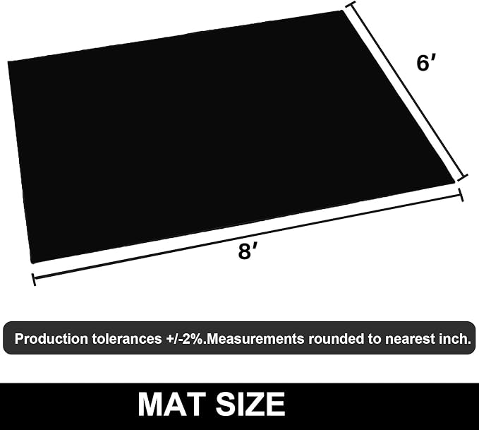 AiBOB Oil Spill Mat, Garage Floor Mat Under Car, 6ft X 8 ft, Waterproof Backing - Image 7