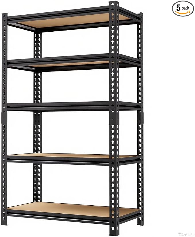 2000LBS Storage Shelves 5 Tier Garage Shelving Heavy Duty, Adjustable Metal by LIJIUHOME