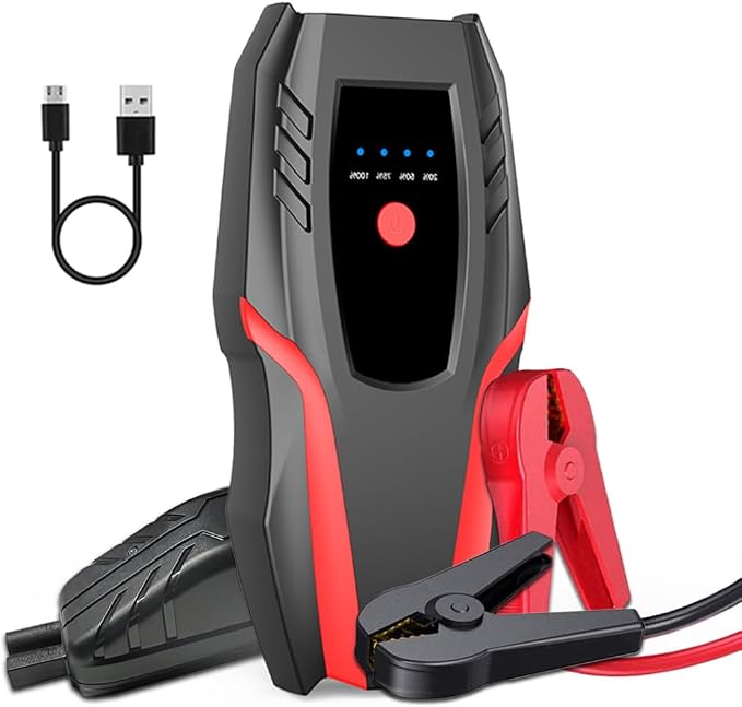 12v Auto Jump Starter Peak Current 2000A, Car Lithium Battery Charger Jumper by GFERAUTO