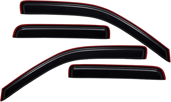 Lightronic Extra Durable Clip-on in-Channel Auto Vent Window Visor, Fits by Lightronic