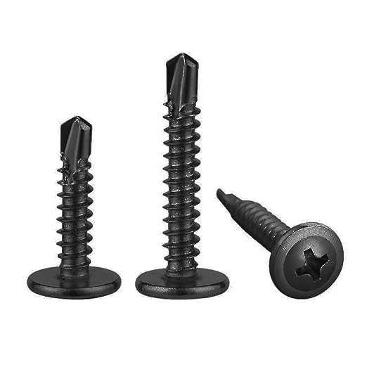 #8×1” for Sheet Metal Self-Tapping Screws 410 Black Stainless Steel Truss Head - Image 6
