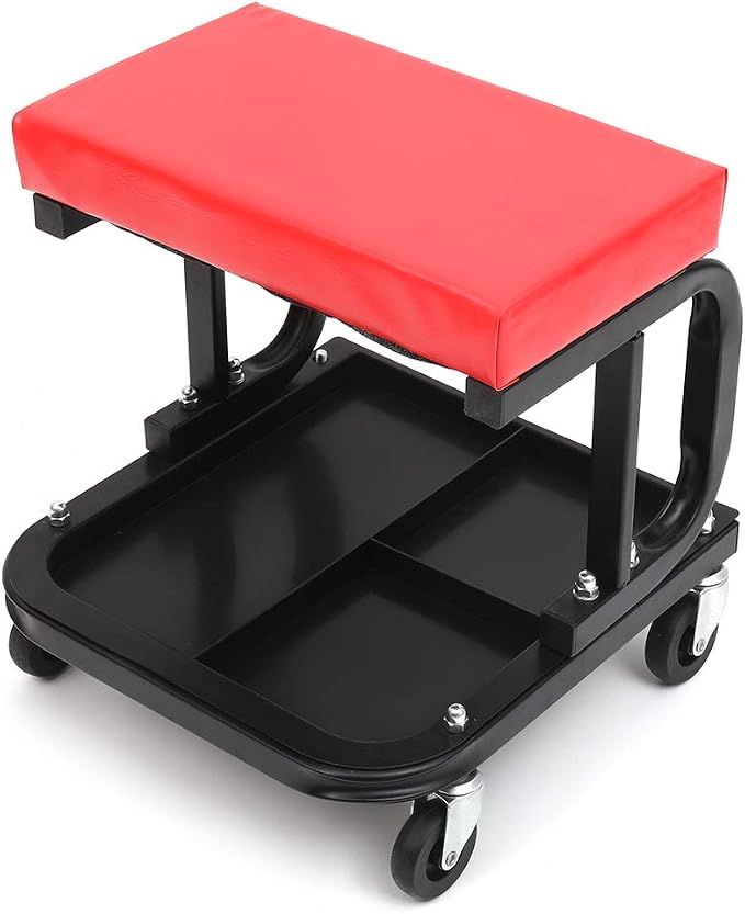 Rolling Creeper Seat with Cushioned Seat Heavy-Duty Garage Roller Seat with 4 - Image 4