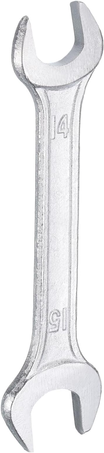 HARFINGTON Double Open End Wrench 14mm x 15mm Metric 15 Degree Offset Angle by HARFINGTON