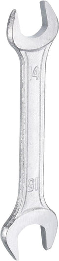 HARFINGTON Double Open End Wrench 14mm x 15mm Metric 15 Degree Offset Angle by HARFINGTON