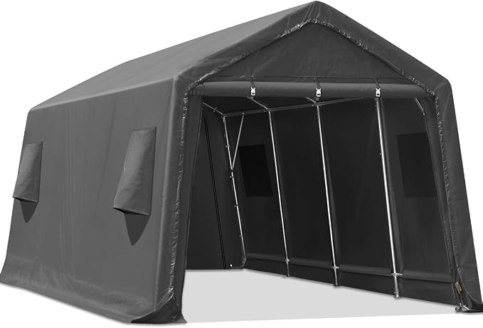 ADVANCE OUTDOOR Heavy Duty 10x20 ft Carport Outdoor Patio Portable Canopy by ADVANCEOUTDOOR