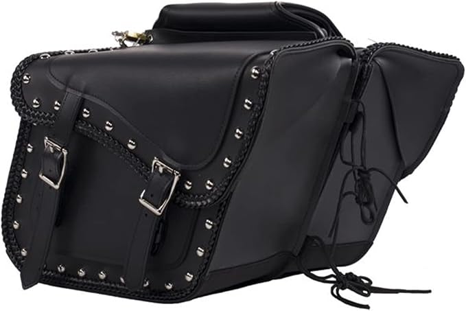 Synthetic Leather Motorcycle Luggage Bag - Image 2