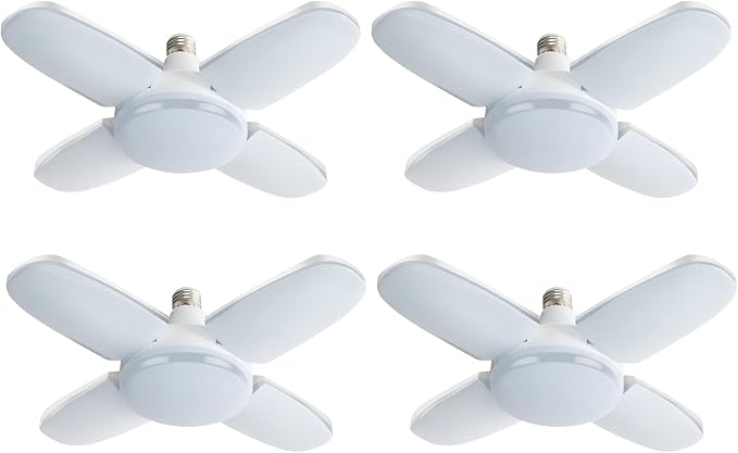 LED Garage Lights 4 Pack, 80W LED Shop Light by Coomoors