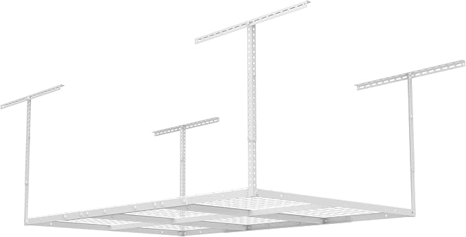 FLEXIMOUNTS 4x6 Overhead Garage Storage Adjustable Ceiling Rack 72" Length x - Image 7