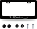 Thou Shall Not Try Me Mood 24:7 License Plate Frame Funny Text License Plate by BRAGHRTED