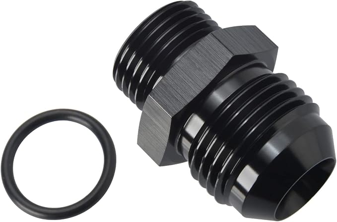 10AN Male Flare to 8AN ORB O-ring Boss Fuel Pump Rail Adapter Fitting Aluminum - Image 3