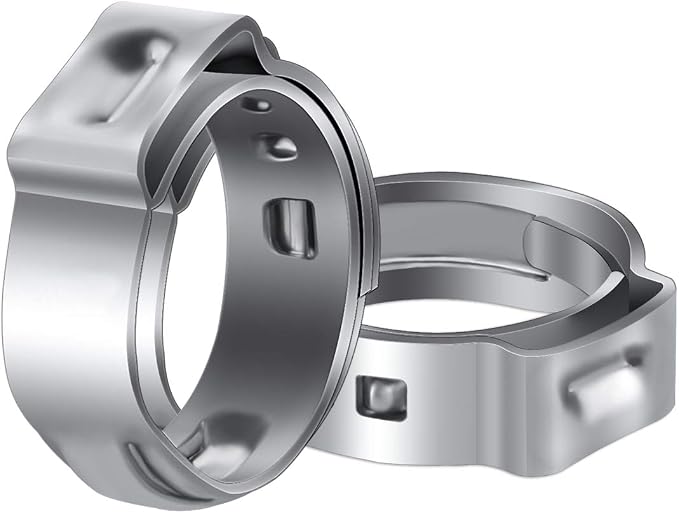 LOKMAN 50 Pack 5/8 Inch PEX Cinch Clamps, Stainless Steel Cinch Crimp Rings by LOKMAN