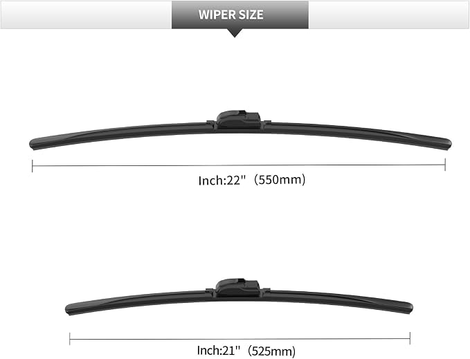 Front Windshield Wipers, 2-Piece Set - Image 3