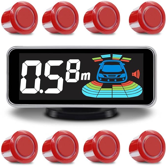 Car Parking Sensors Kit Reverse Parktronic System Auto Electronics Vehicle by ELSNU