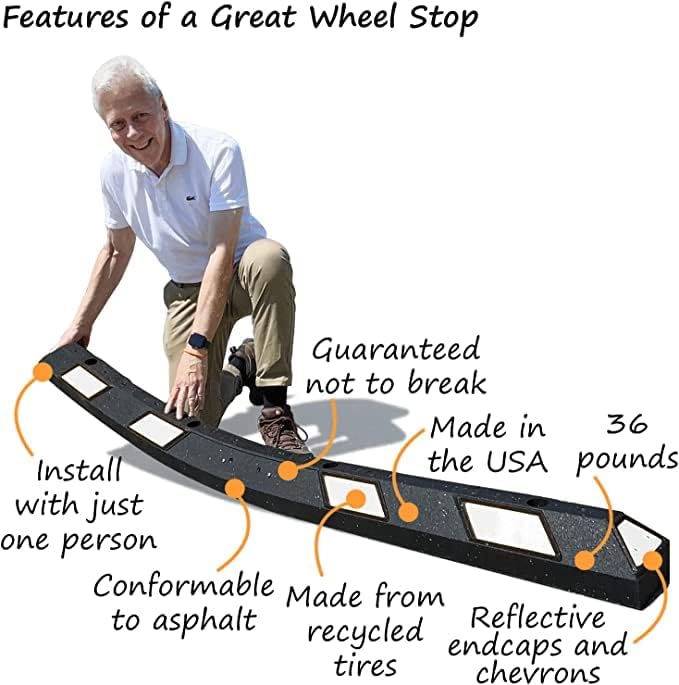 SmartSign Rubber Parking Curb - Image 2