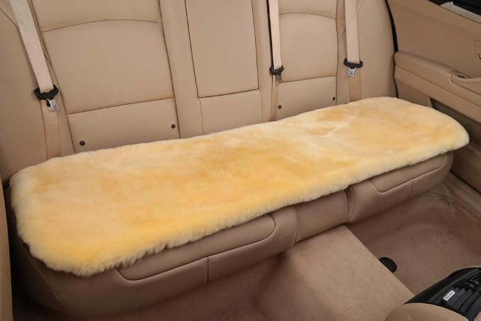 Fluffy Genuine Australia Sheepskin Car Seat Cover - Image 3