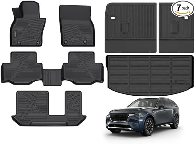 ANBINGO® Floor Mats & SeatBack Cargo Liner | CX90 2024-2025 8 Passenger | 2nd by ANBINGO