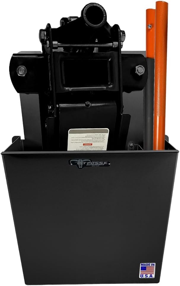 Pit Posse PP3351BK Aluminum Wall Mount Floor Jack Holder Pouch Stabilizer - Image 2