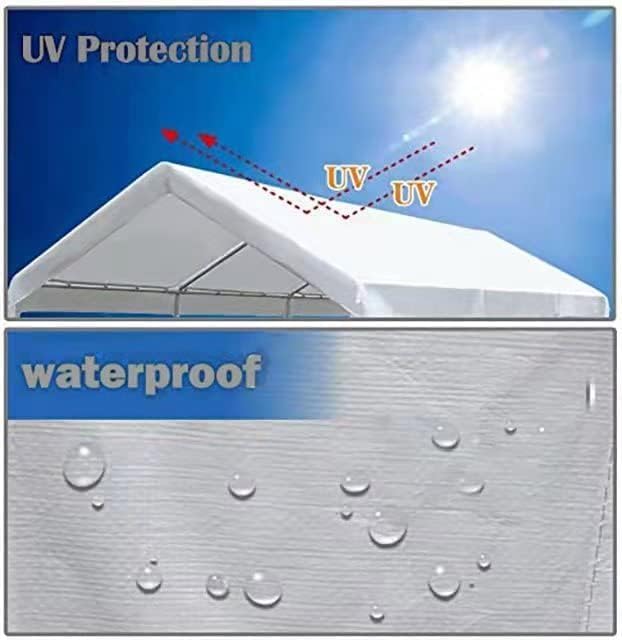 10' x20' Upgraded Carport Replacement Canopy Cover - Image 5