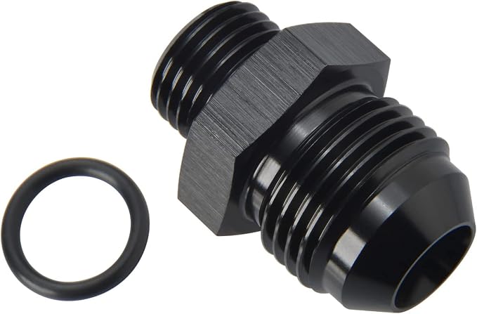 8AN Male Flare to 6AN ORB O-ring Boss Fuel Pump Rail Adapter Fitting Aluminum - Image 3