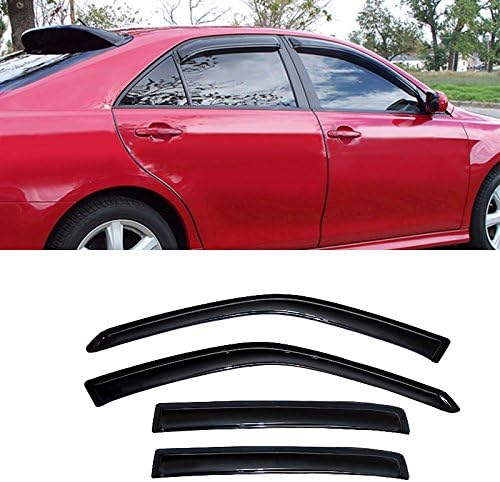 Wind Deflector Compatible with Nissan Altima 4-Door Sedan 2007-2012 Smoke - Image 2
