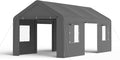 Carport, 13‘ x 20’ Heavy Duty Portable Garage All-Season Car Canopy w/Removable by PHONJOROO