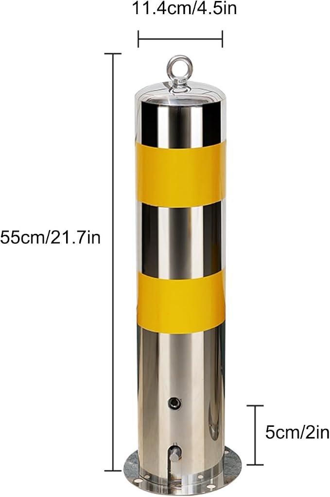 Safety Barrier Bollard, Steel Car Parking Protection Posts, Caution Cones - Image 7