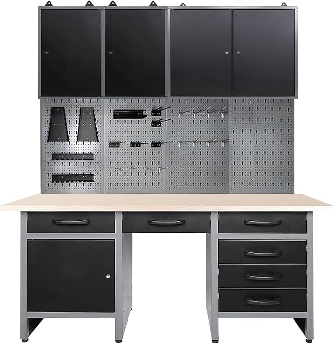 JZD Metal Garage Cabinet Combo Set by JZD